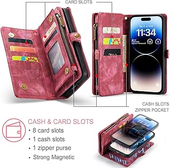 Amazon.co.jp: Moogukadan 適合iPhone 15 Pro ウォレットケース 分離式